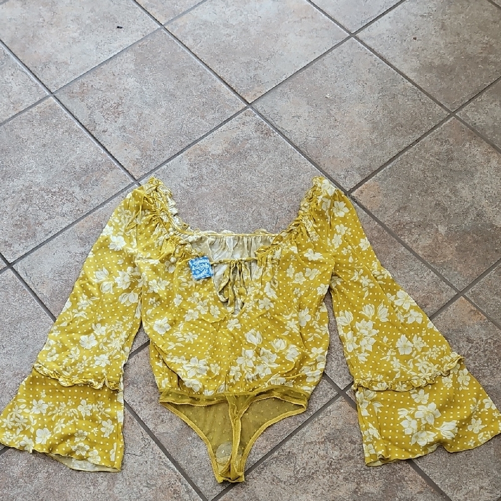 Free People Multigold One Piece NWT Size XS